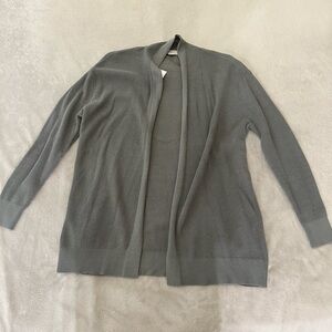Gray cardigan